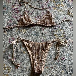 SKIMS limited edition sparkle bikini